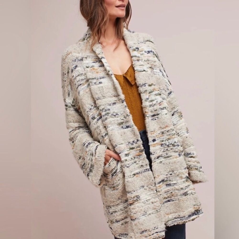 Anthropologie Moth Chloe Knit Chunky Cardigan